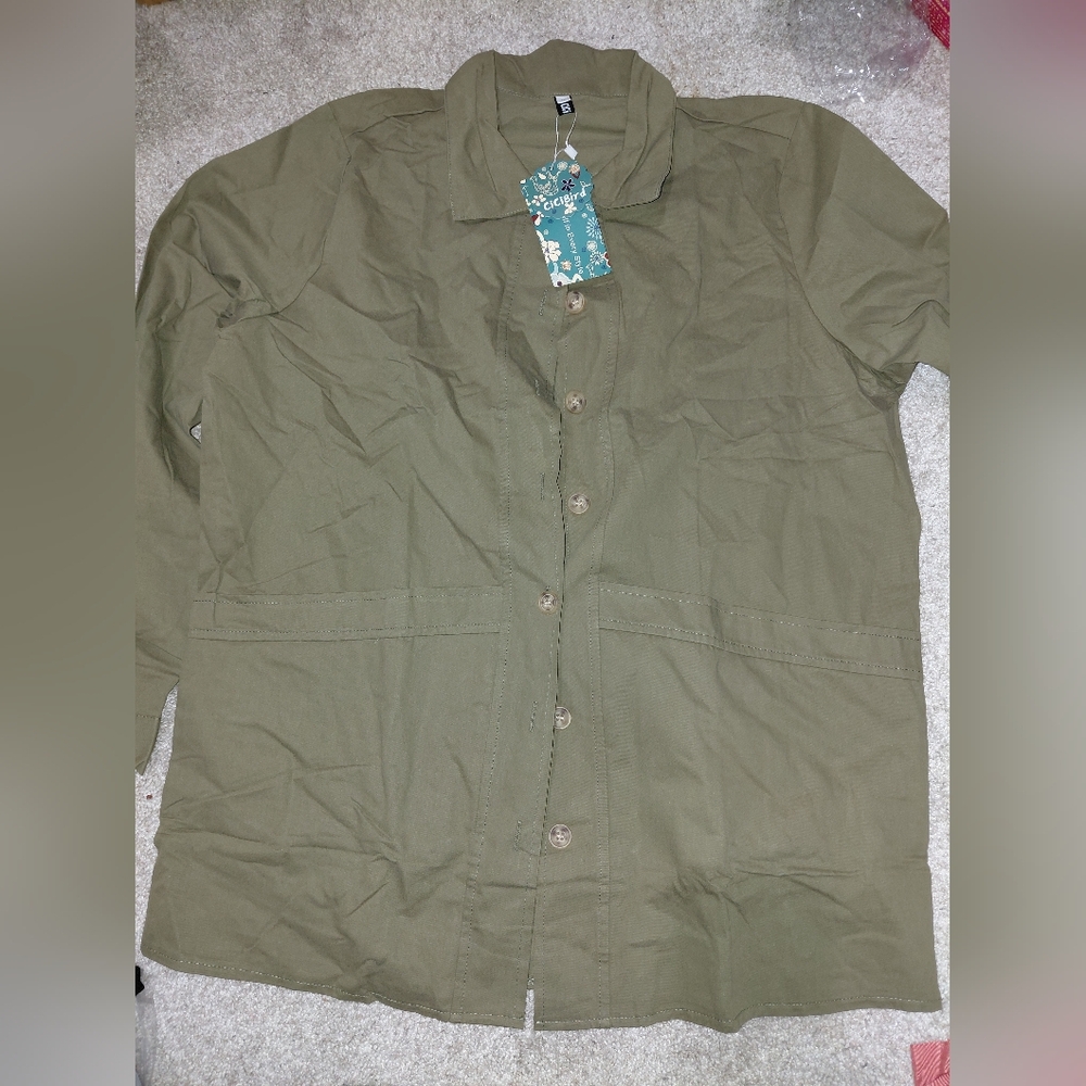 Army color oversize shaket